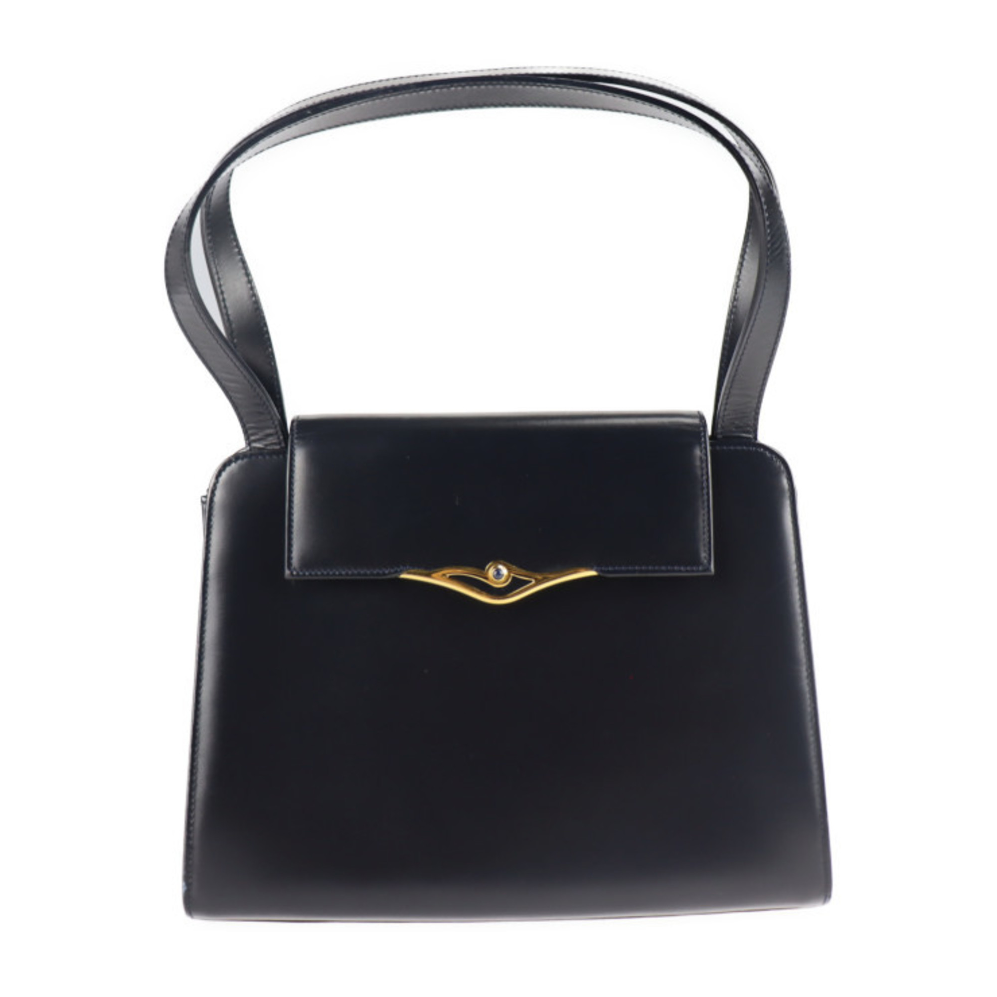 Cartier Sapphire Line Handbag Calf Dark Navy Mini Bag